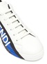 Detail View - Click To Enlarge - FENDI - Logo tape leather sneakers