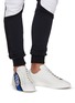 Figure View - Click To Enlarge - FENDI - Logo tape leather sneakers