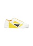 Main View - Click To Enlarge - FENDI - Eye print leather sneakers