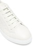 Detail View - Click To Enlarge - FENDI - Logo embossed leather sneakers