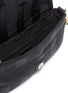  - FENDI - Baguette' Logo Plaque Stripe Nylon Shoulder Bag