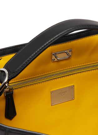 Detail View - Click To Enlarge - FENDI - 'Peekaboo X-Lite Fit' Monogram Embossed Leather Tote Bag