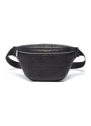 Main View - Click To Enlarge - FENDI - Monogram Embossed Leather Belt Bag