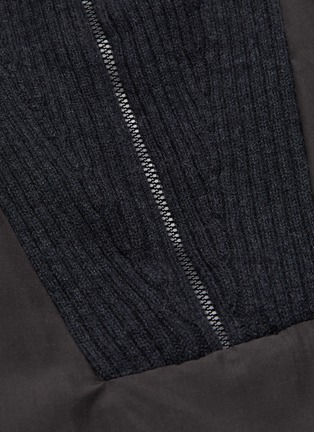  - ERMENEGILDO ZEGNA X FEAR OF GOD - Rib knit high neck anorak sweatshirt