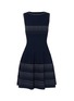 Main View - Click To Enlarge - ALAÏA - 'Briolette' perforated panel sleeveless mini dress
