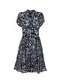 Main View - Click To Enlarge - ALAÏA - Floral print habotai silk dress