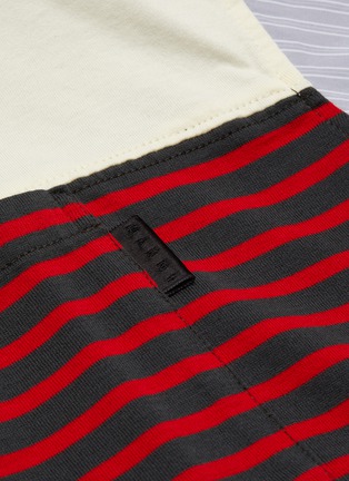  - MARNI - Mixed stripe poplin T-shirt