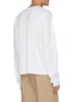Back View - Click To Enlarge - MARNI - Logo print long sleeve organic cotton T-shirt