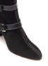 Detail View - Click To Enlarge - RODO - Leather belt contrast stitch suede boots