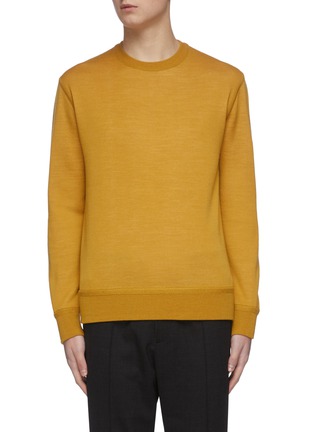 Main View - Click To Enlarge - SOLID HOMME - Reversible crewneck knit sweater