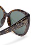 Detail View - Click To Enlarge - DIOR - LadyDiorStuds4F cat eye acetate frame sunglasses