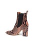 - PARIS TEXAS - Snake embossed leather ankle boots