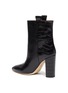  - PARIS TEXAS - Croc embossed leather ankle boots