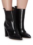 Figure View - Click To Enlarge - PARIS TEXAS - Croc embossed leather ankle boots