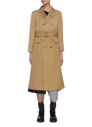 Main View - Click To Enlarge - SANS TITRE - Belted trench coat