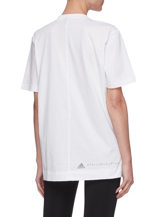 Back View - Click To Enlarge - ADIDAS BY STELLA MCCARTNEY - Leopard print cotton T-shirt