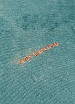  - YEAH RIGHT NYC - Nevermind slogan embroidered T-shirt