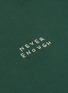  - YEAH RIGHT NYC - Never Enough slogan embroidered T-shirt