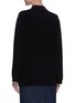 Back View - Click To Enlarge - GANNI - Crystal Embellished Button Spread Collar Cashmere Blouse