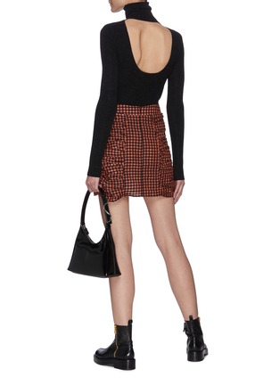 Ganni seersucker check skirt clearance