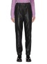 Main View - Click To Enlarge - GANNI - Tapered leg leather pants