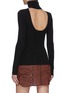 Back View - Click To Enlarge - GANNI - Turtleneck Open Back Merino Wool Sweater