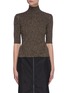 Main View - Click To Enlarge - GANNI - Glitter knit rollneck sweater