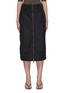 Main View - Click To Enlarge - GANNI - Zipped front midi skirt