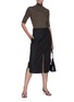 Figure View - Click To Enlarge - GANNI - Zipped front midi skirt