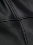 Detail View - Click To Enlarge - GANNI - V-neck Bubble Sleeve Leather Dress