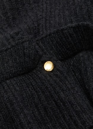  - GANNI - Ruffle Detail Rib Knit Crop Sweater