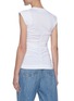 Back View - Click To Enlarge - GANNI - Ruch Corset Panel Cotton Jersey Top