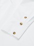 Detail View - Click To Enlarge - GANNI - Bow Collar Back Slit Cotton Poplin Dress