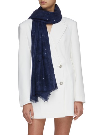 Figure View - Click To Enlarge - AMA PURE - Starlight cashmere scarf
