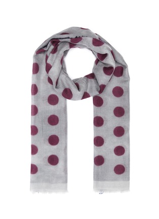 Main View - Click To Enlarge - AMA PURE - Dolce Vita polka dot cashmere scarf