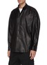 Front View - Click To Enlarge - JUUN.J - Leather overshirt