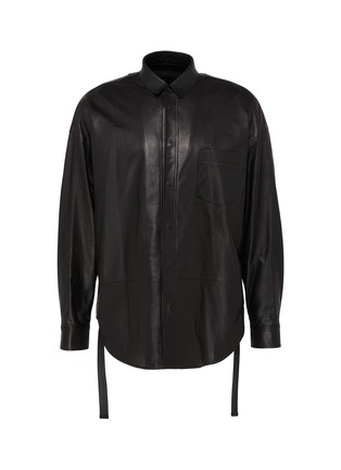 Main View - Click To Enlarge - JUUN.J - Leather overshirt