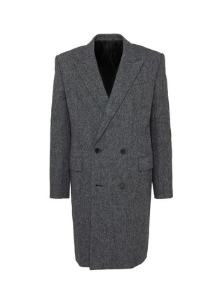 Main View - Click To Enlarge - JUUN.J - Double breasted textured wool coat