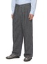 Front View - Click To Enlarge - JUUN.J - Loose fit textured wool tailored pants