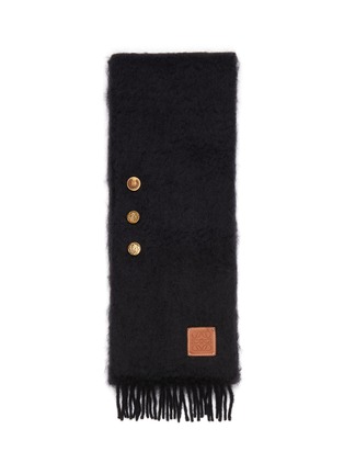 Figure View - Click To Enlarge - LOEWE - Anagram patch mohair scarf