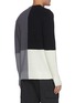 Back View - Click To Enlarge - THEORY - 'Denton' colourblock merino wool sweater
