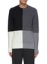 Main View - Click To Enlarge - THEORY - 'Denton' colourblock merino wool sweater