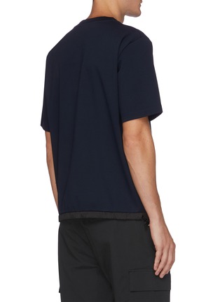 Back View - Click To Enlarge - THEORY - 'Gethin' elastic hem patch pocket T-shirt