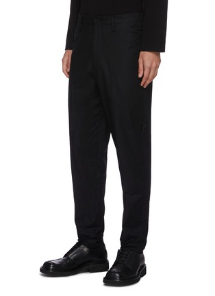 Front View - Click To Enlarge - YOHJI YAMAMOTO - 'Black Scandal' embroidered twill pants