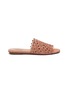 Main View - Click To Enlarge - ALAÏA - Openwork Vienne motif suede flat mules
