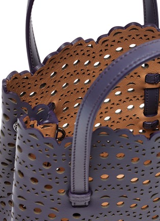 Detail View - Click To Enlarge - ALAÏA - 'Mina 20' lasercut leather tote
