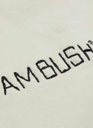  - AMBUSH - Logo embroidered contrast stitch hoodie