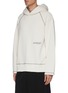 Front View - Click To Enlarge - AMBUSH - Logo embroidered contrast stitch hoodie