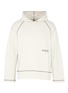 Main View - Click To Enlarge - AMBUSH - Logo embroidered contrast stitch hoodie