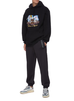 Figure View - Click To Enlarge - VETEMENTS - Logo patch track pants